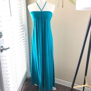 F21 Teal Maxi Dress